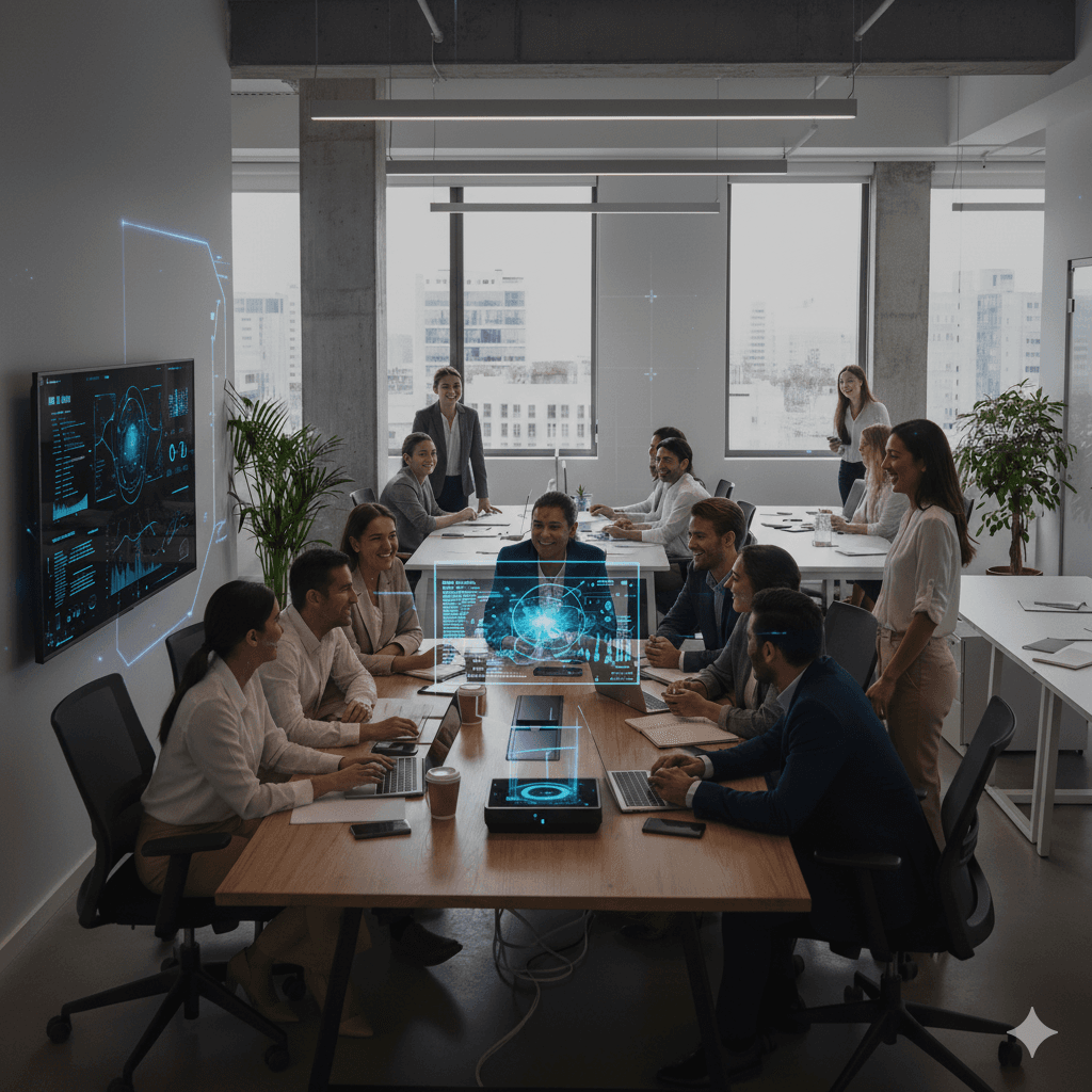 Equipo de ARKMAPIX en una sesión de trabajo sobre una arquitectura de datos
